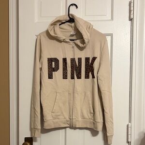 PINK Victoria's Secret Beige Hoodie